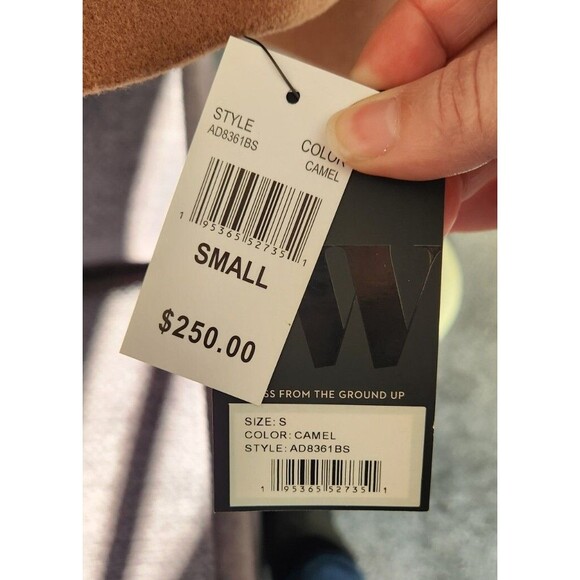 Nine West Camel Hooded Faux-Fur Trim Zip/ Snap Pea Coat Sz Sm NWT - Picture 5 of 7